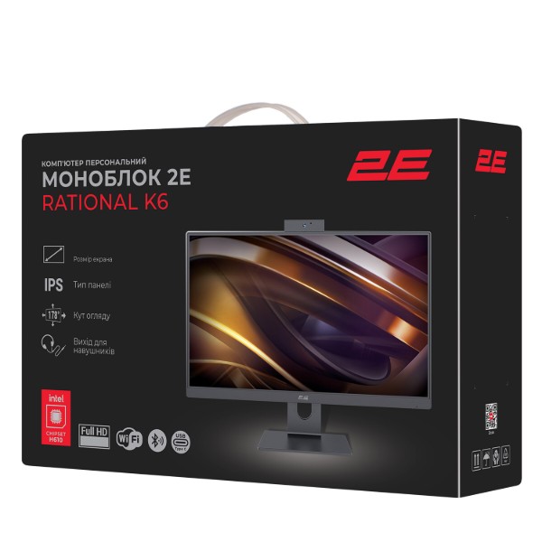 Фото - Компьютер-моноблок 2E Rational K6 Black (2E-K6.V2.49)