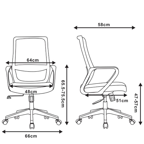 Фото - Крісло офісне 2E OFFICE OC140 (2E-OC140-BLACK)