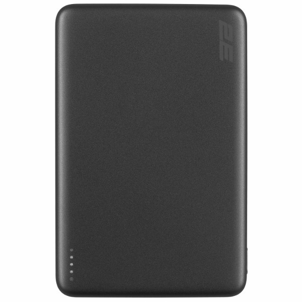 Фото - Батарея мобільна 2E Slim Wireless QI 10000мА/год Silver (2E-PB1011-GREY)