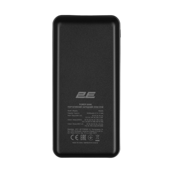 Фото - Батарея мобільна 2E 30000mAh 65Вт, PD, QC Black (2E-PB3009-BLACK)