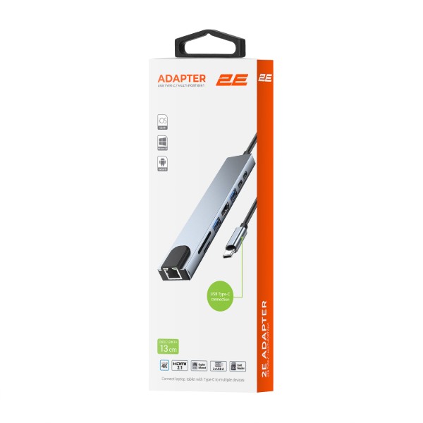 Фото - Хаб USB 2E Gray (2E-W2681)