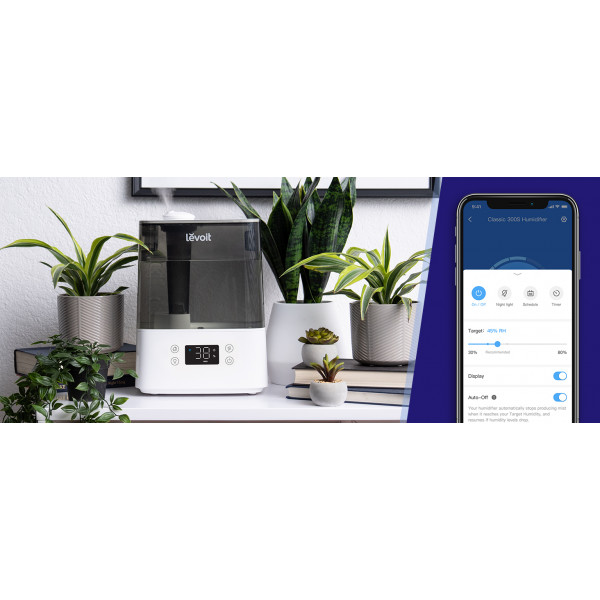 Фото - Зволожувач повітря Levoit Smart Ultrasonic Humidifier Classic 300S White (HEAPHULVSEU0034)