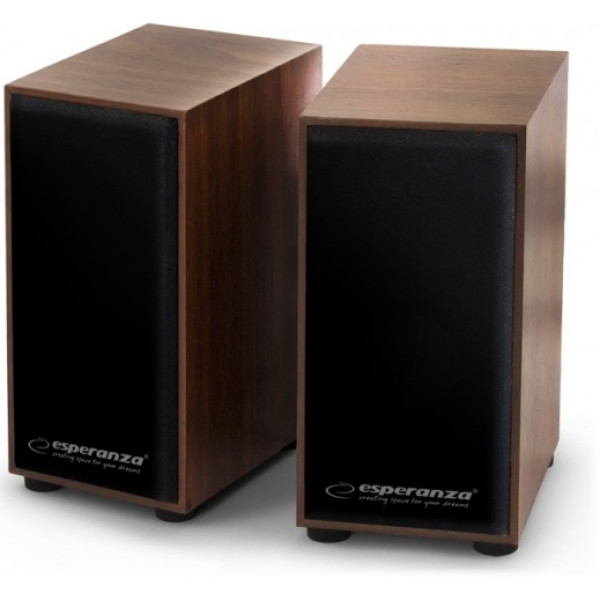 Фото - Комп'ютерна акустика компактна 2.0 Esperanza Speakers EP122 Wood