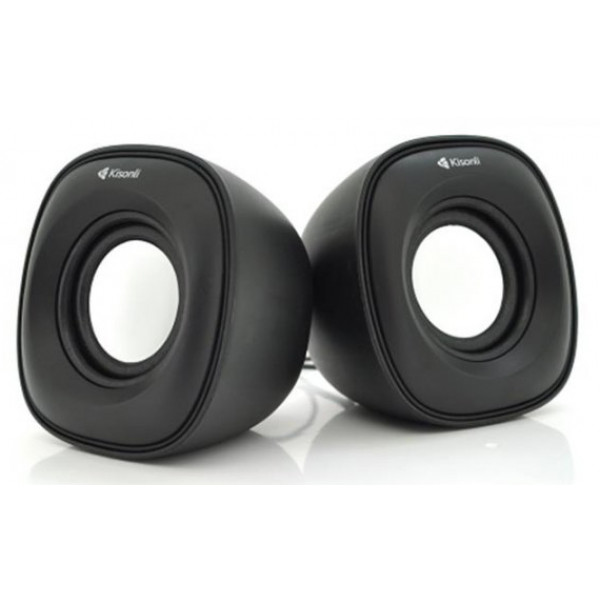 Фото - Комп'ютерна акустика звичайна 2.0 Kisonli V350B/23398 Black Фото - Комп'ютерна акустика звичайна 2.0 Kisonli V350B/23398 Black