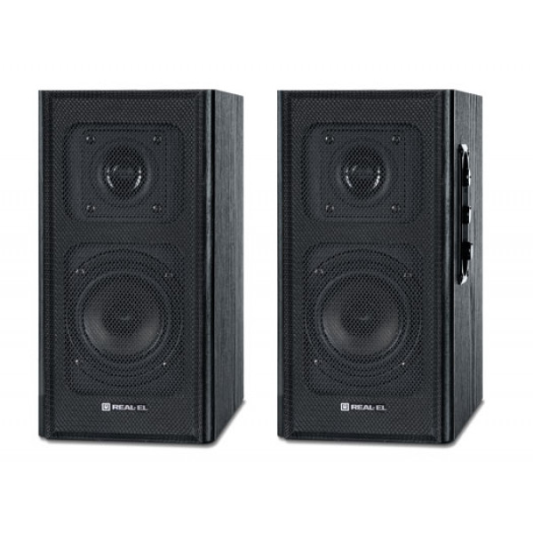 Фото - Комп'ютерна акустика звичайна 2.0 REAL-EL S-250 Black (EL121000005)