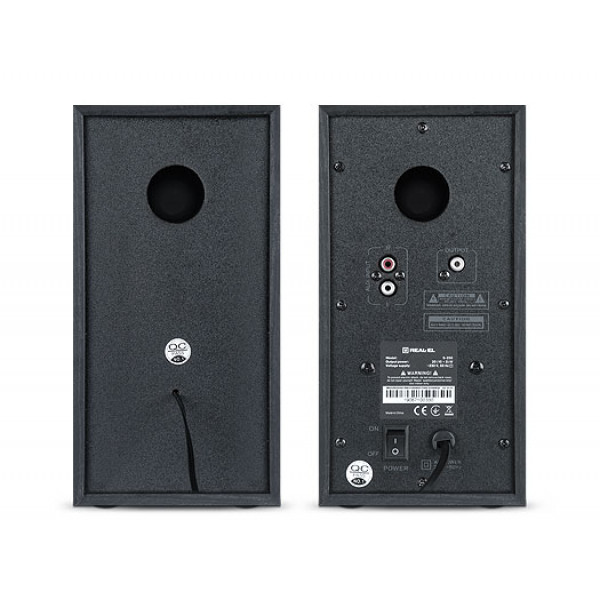 Фото - Комп'ютерна акустика звичайна 2.0 REAL-EL S-250 Black (EL121000005)