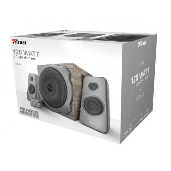 Фото - Комп'ютерна акустика 2.1 Trust Tytan 2.1 Speaker Set Wood (23290)