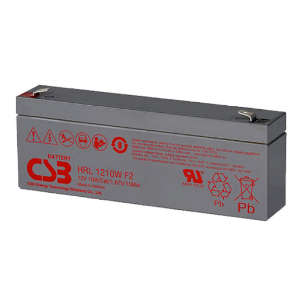 Фото - Акумулятор для ДБЖ CSB 12V 2.3Ah (HRL1210N)