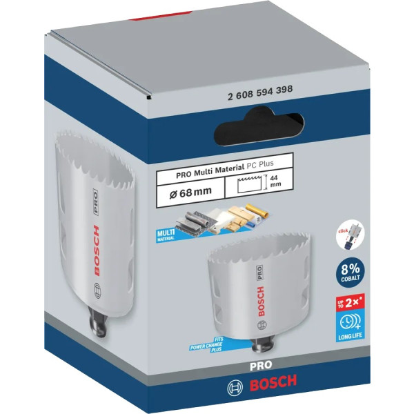 Фото - Коронка по металу Bosch Professional Multi Material PC Plus 68 мм (2.608.594.398)