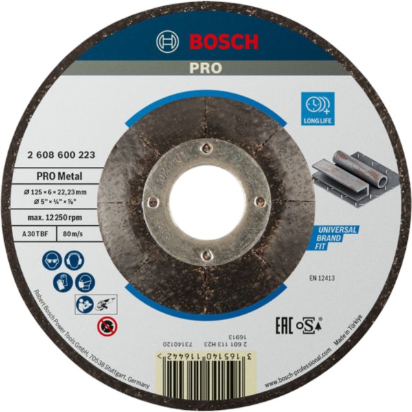 Фото - Круг відрізний по металу Bosch 125х22 2 мм (2.608.600.223)
