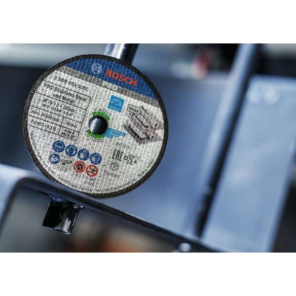 Фото - Круг відрізний по металу Bosch Expert for Inox 76х10х1мм 5 шт. (2.608.601.520)