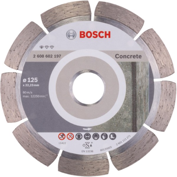 Фото - Диск алмазний Bosch Standard for Concrete 125x22.23 мм (2.608.602.197)