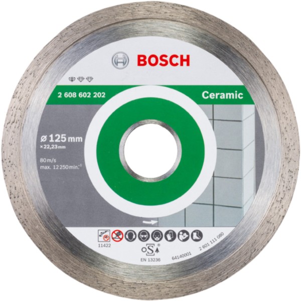 Фото - Диск шліфувальний по каменю Bosch Standard for Ceramic 125-22.2 (2.608.602.202)
