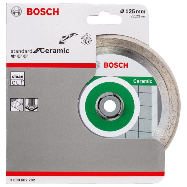 Фото - Диск шліфувальний по каменю Bosch Standard for Ceramic 125-22.2 (2.608.602.202)
