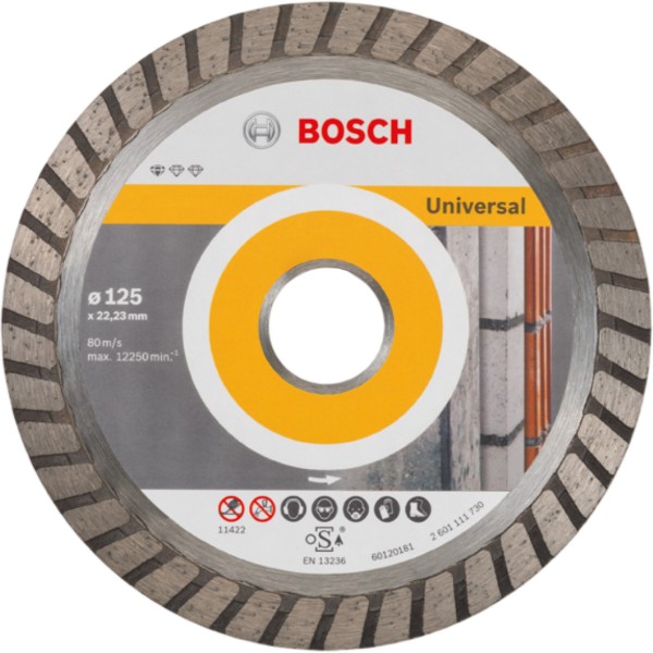 Фото - Диск шліфувальний по каменю Bosch Standard for Universal Turbo 125-22.23 (2.608.602.394)