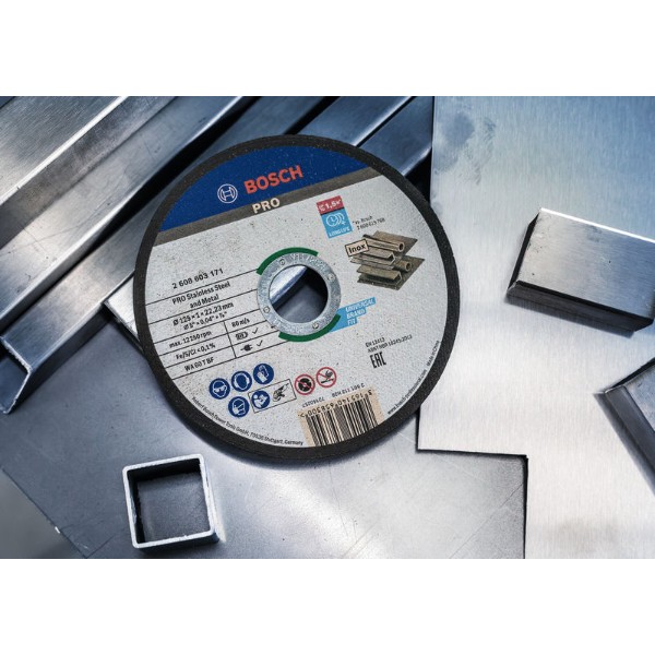 Фото - Круг відрізний по металу Bosch Professional Stand 125х1.0х22.2 мм, 10 шт. (2.608.603.255)
