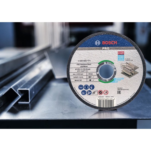 Фото - Круг відрізний по металу Bosch Professional Stand 125х1.0х22.2 мм, 10 шт. (2.608.603.255)