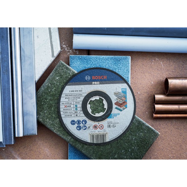Фото - Круг відрізний по металу Bosch X-LOCK Multi Material (2.608.619.270)