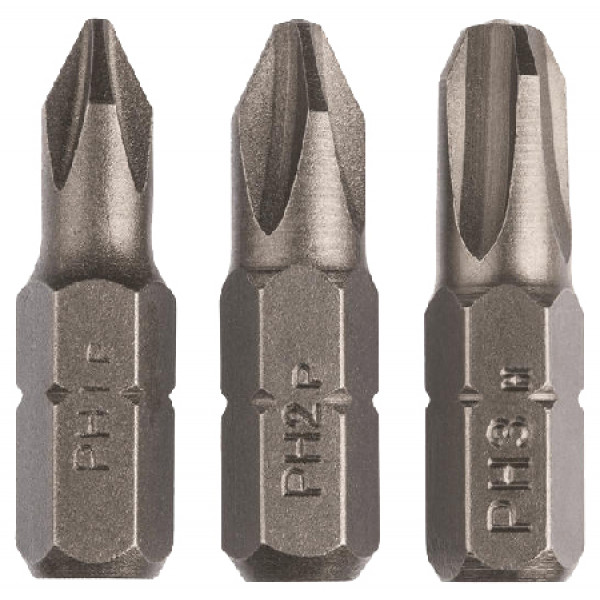 Фото - Бита для отвертки Bosch PH1, PH2, PH3 25 мм (2.609.255.964)