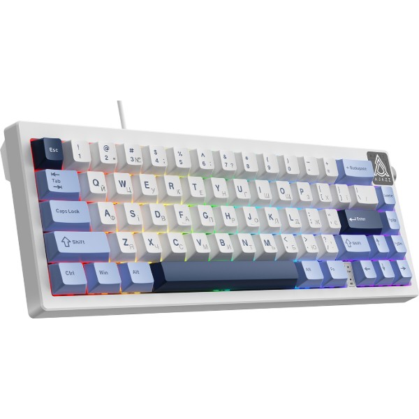 Фото - Клавіатура дротова ігрова Ajazz AK650 Sea Salt switches Blue White Blue (AK650-SS-BWB)