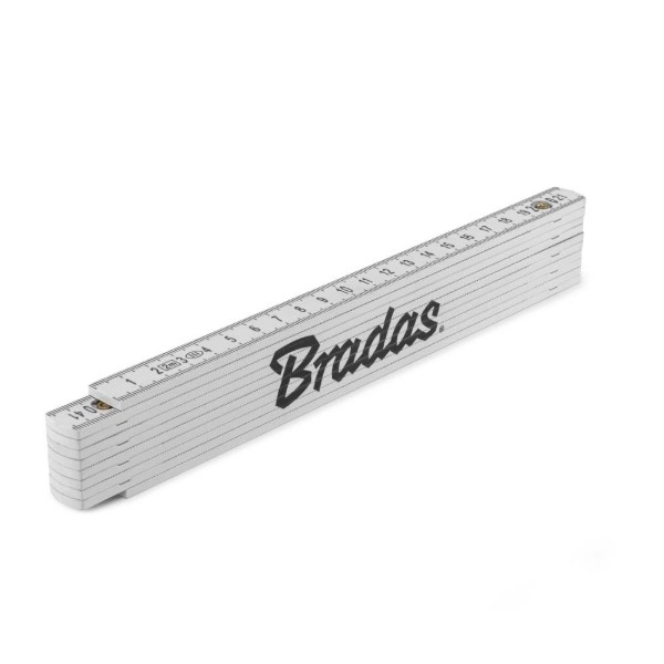 Фото - Лінійка BRADAS ABS 2 м біла (DIY-MFP21WH/S)