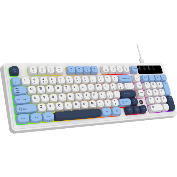 Фото - Клавиатура проводная игровая Ajazz AF98 Glacier Blue  (AF98-GB)