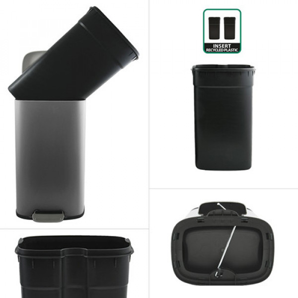 Фото - Бак для сміття з педаллю Spirella AKIRA 30л (10.21565)