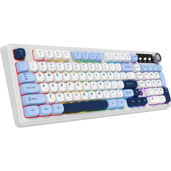 Фото - Клавиатура беспроводная игровая Ajazz AF98 PLUS Glacier Blue (AF98-PLUS-GB)