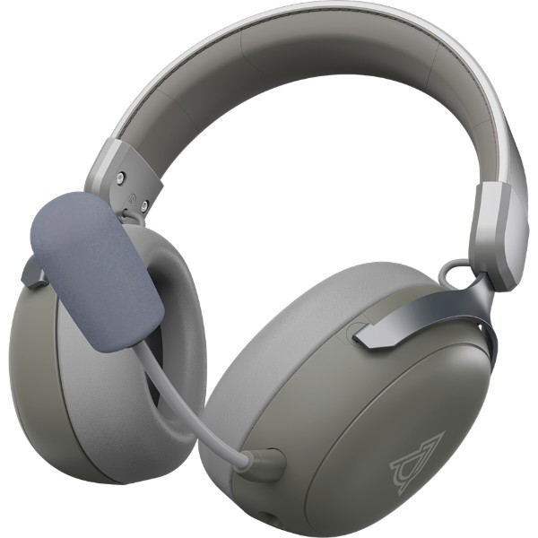 Фото - Гарнитура беспроводная игровая Ajazz AHM08 MAX 3-Mode Grey (AHM08-MAX-GW)