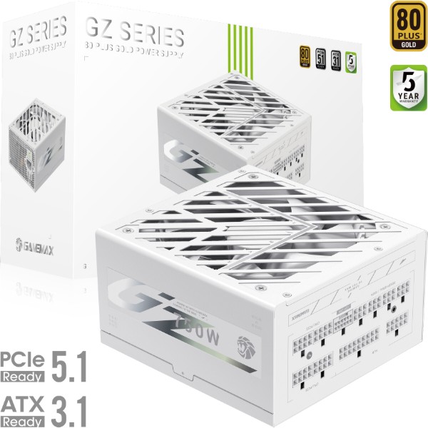 Фото - Блок живлення для ПК Gamemax GZ 750G WH