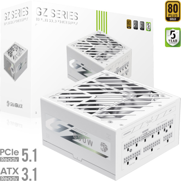 Фото - Блок питания для ПК Gamemax GZ 850G WH