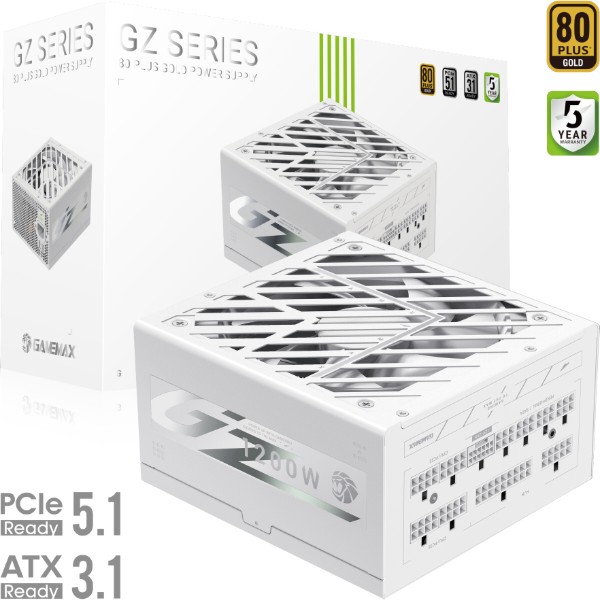 Фото - Блок живлення для ПК Gamemax GZ 1200G WH