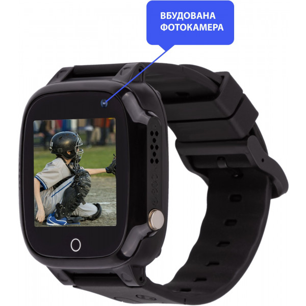 Фото - Уценка - Детские часы AmiGo GO008 Milky GPS WIFI Black