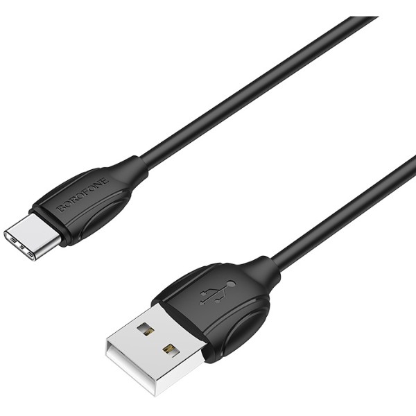 Фото - Кабель BOROFONE BX19 USB to Type-C 3A, 1m Black (6931474701794) Фото - Кабель BOROFONE BX19 USB to Type-C 3A, 1m Black (6931474701794)