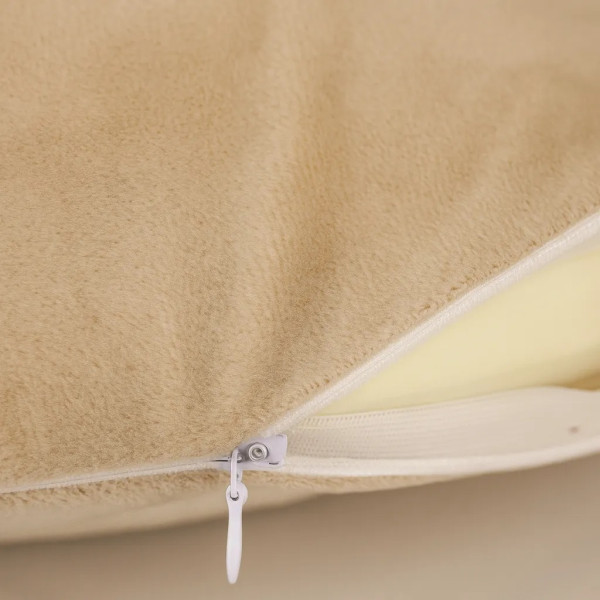 Фото - Подушка дорожная MirSon №8722 Velvet Line 28-0004 Cream Пена Memory Антиаллергенная 30x37х10 см (2200006348078)