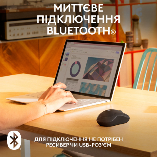 Фото - Уцінка - Миша бездротова Logitech M240 Silent Bluetooth Graphite (910-007119)