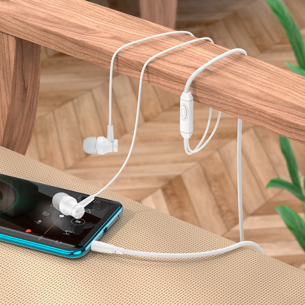 Фото - Навушники вкладиші дротові BOROFONE BM67 White (6974443382907)