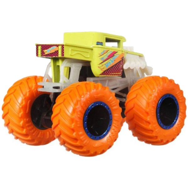 Фото - Уценка - Базовая машинка Hot Wheels Машинка-внедорожник 1:64 серии "Светящиеся в темноте" "Monster Trucks" (в ас.) (HCB50)