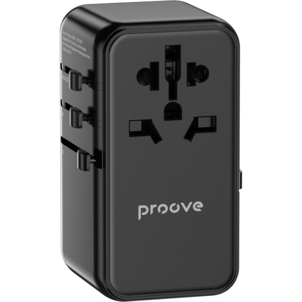 Фото - Переходник Евро 220В Proove Trip 85W Black (TATR85130001)