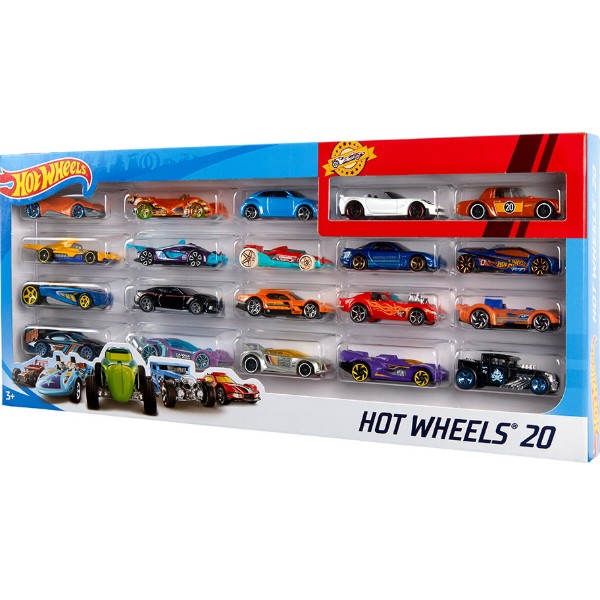 Фото - Набір базових машинок Hot Wheels 20 шт. (В ас.) (H7045)