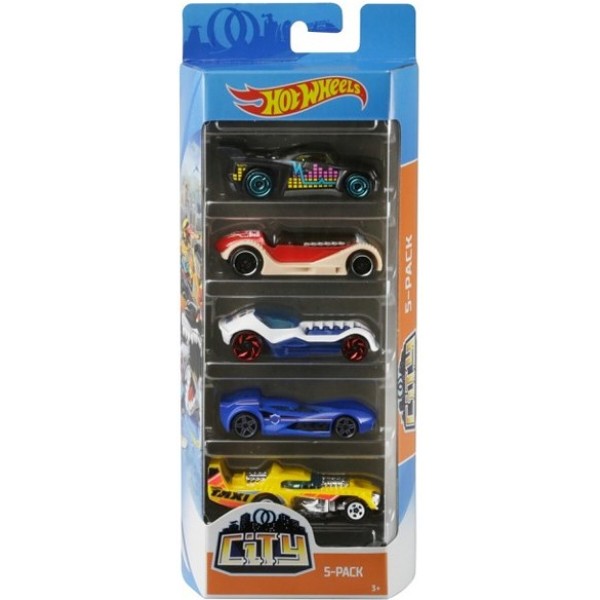 Фото - Набір базових машинок Hot Wheels Подарунковий (5 шт.) В ас. (1806)