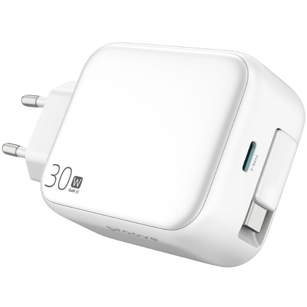 Фото - Сетевое зарядное устройство Proove Fixtape GaN Type-C 30W white (WCFP30010202)