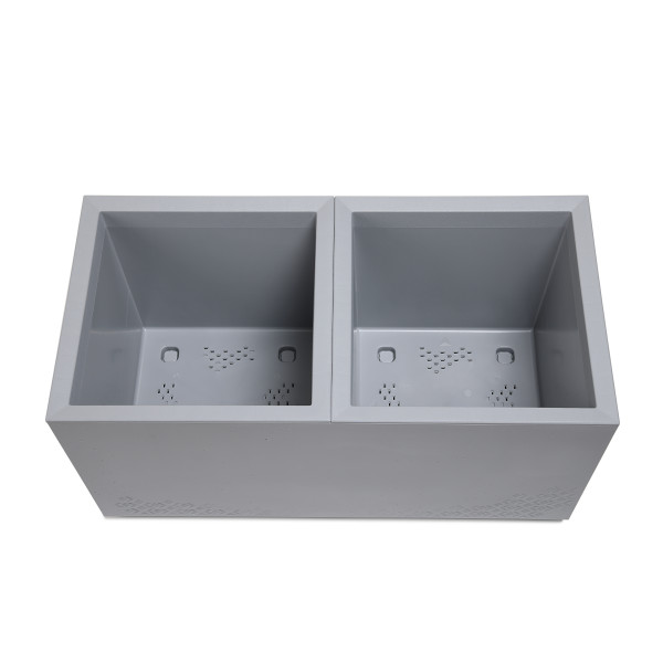 Фото - Вазон Lamela KARO 40х78х40 см сірий (9709366)