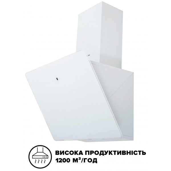 Фото - Витяжка декоративна Interline Flow WH A/60/GL/M