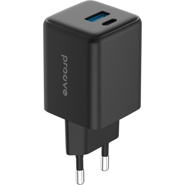 Фото - Сетевое зарядное устройство Proove Pocket GaN 30W (Type-C + USB) black (WCPG30110001)
