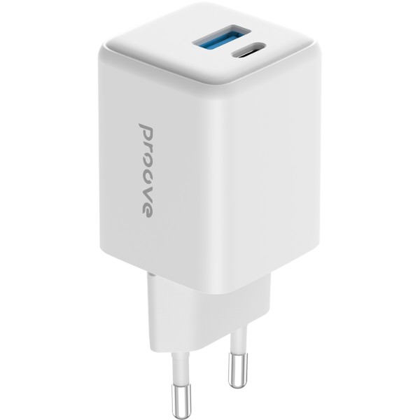 Фото - Сетевое зарядное устройство Proove Pocket GaN 30W (Type-C + USB) white (WCPG30110002)