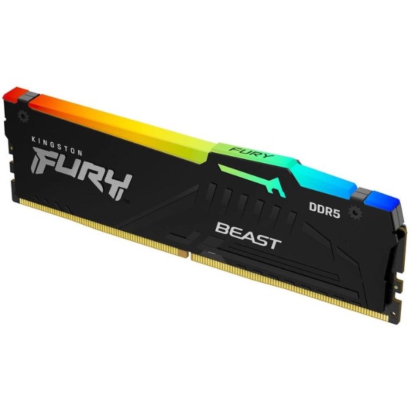 Фото - Пам'ять DDR Kingston Fury Beast RGB DDR5 32GB/6000 (KF560C36BBEA-32)
