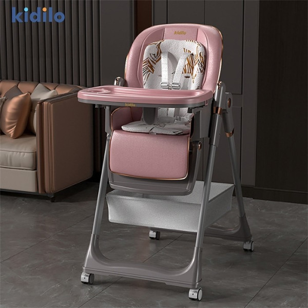 Фото - Стільчик для годування трансформер Kidilo 8155 Pink