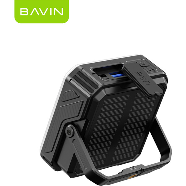 Фото - Батарея мобільна Bavin PC1172 10000 mAh SOLAR Led Lights Black (Y-PC1172 BK)