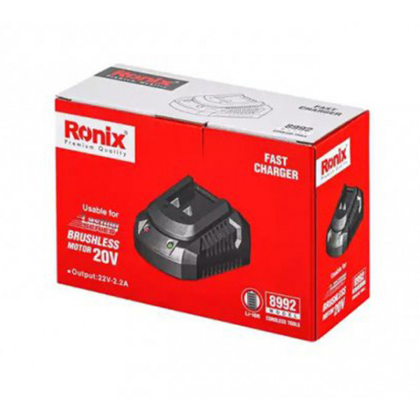 Фото - З/У к аккумуляторной батарее для электроинструментов Ronix 20В 2.2А (8992)
